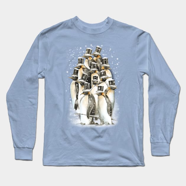 A Gathering in the Snow Long Sleeve T-Shirt by opifan64